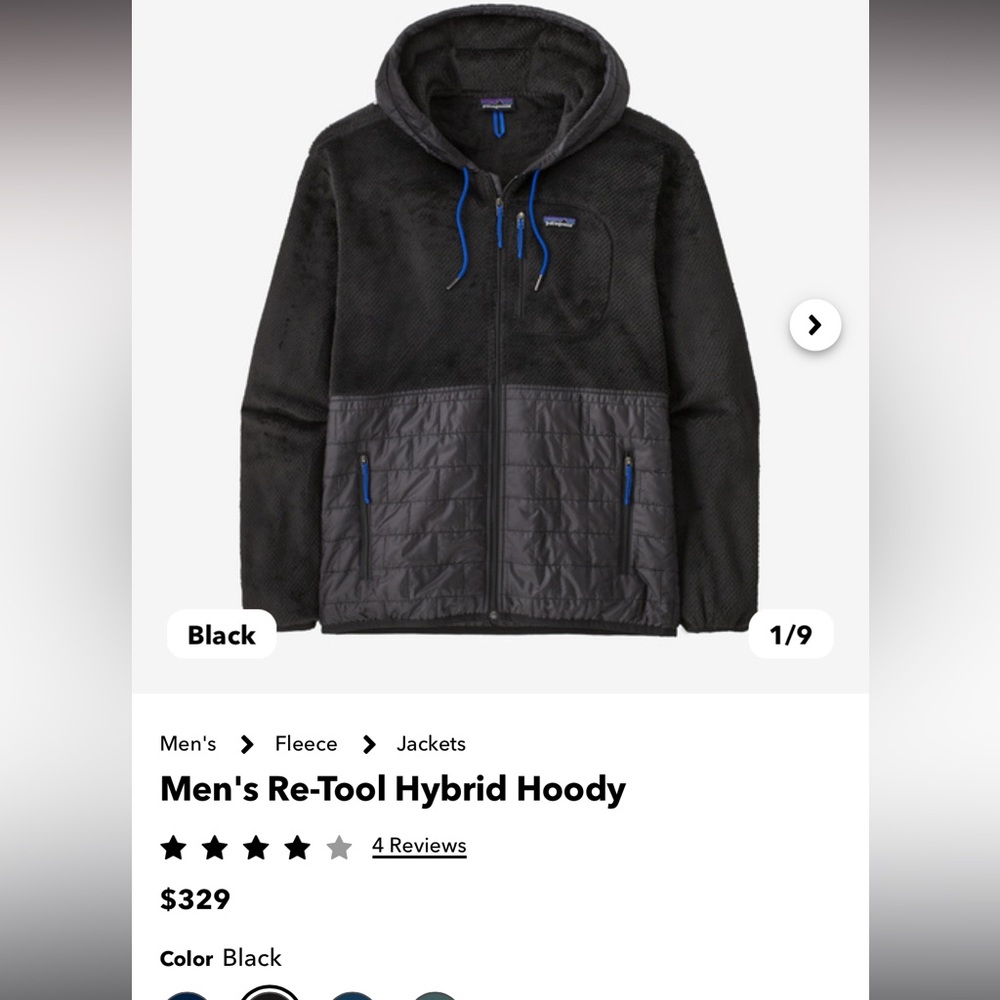 Patagonia Men's Re-Tool Hybrid Hoody XL